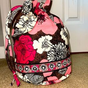 Vera Bradley Retired Print Mocha Rogue Ditty Bag.
